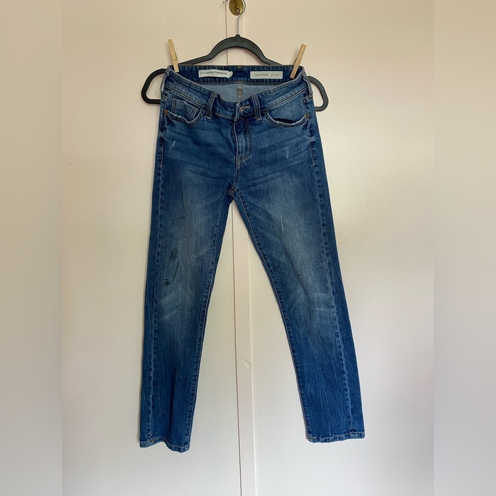 Anthropologie - Blue Slim Boyfriend Jeans